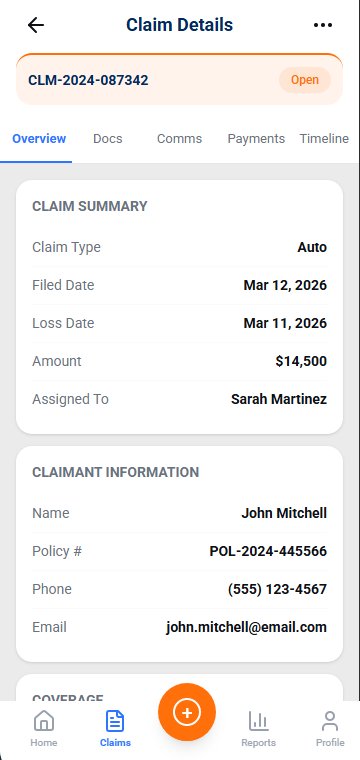 Claim Detail Screen
